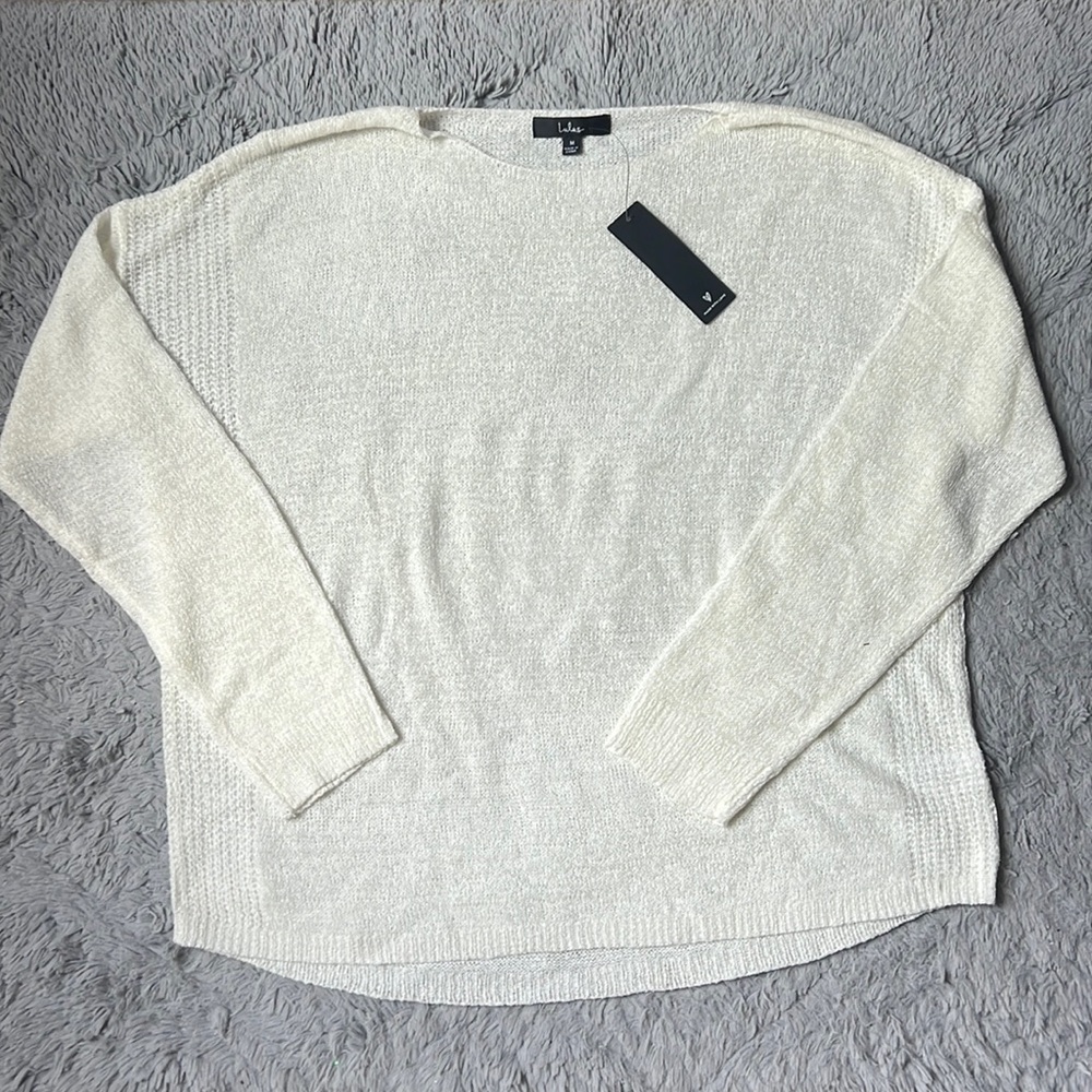 Lulus Medium Cream Sweater